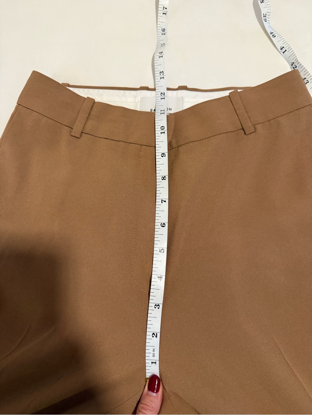 Aritzia Babaton High Rise Tan Trousers Size 4 - Picture 8 of 9